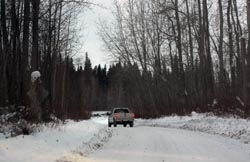 Alberta Winter Road, Alberta Canada
